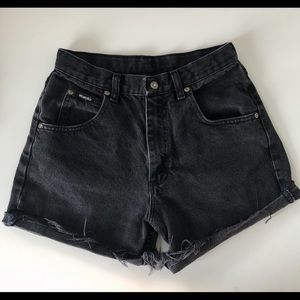 Wrangler High Waisted Black Denim Jeans